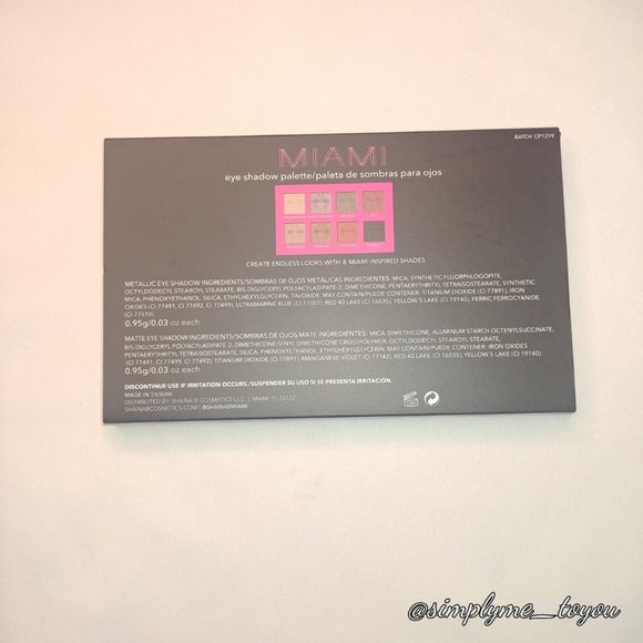 NIB! Shaina B Miami Eye Shadow Palette - Picture 5 of 7